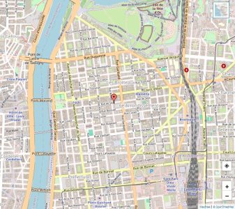 Carte du 6e arrondissement de Lyon